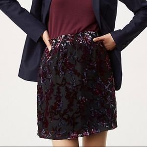 NEW Loft Velvet Vine Skirt